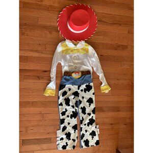Disney Store Jessie Costume 6/6X Cowgirl Outfit W/ Hat Shirt Pants Belt